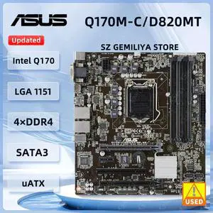 Q170M-C Motherboard Q170M-C/D820 Q170 1151 DDR4 64GB Micro ATX support i5-6400 i3-6300 i7-6700 i5-6600T cpu Q170M-C Motherboard Q170M-C/D820 Q170 1151 DDR4 64GB Micro ATX support i5-6400 i3-6300 i7-6700 i5-6600T cpu