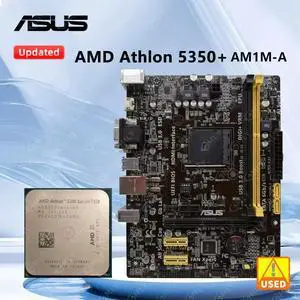 AM1M-A Motherboard + Athlon X4 5350 cpu Socket AM1 Micro ATX Motherboard DDR3 32GB USB 3.0 PCI-E x16 PCIe 2.0 AM1M-A Motherboard + Athlon X4 5350 cpu Socket AM1 Micro ATX Motherboard DDR3 32GB USB 3.0 PCI-E x16 PCIe 2.0
