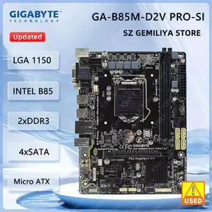 GA-B85M-D2V PRO-SI Motherboard LGA 1150 B85 support i7-4790 4770T 4570 4130 cpu DDR3 32GB Micro-ATX GA-B85M-D2V PRO-SI Motherboard LGA 1150 B85 support i7-4790 4770T 4570 4130 cpu DDR3 32GB Micro-ATX