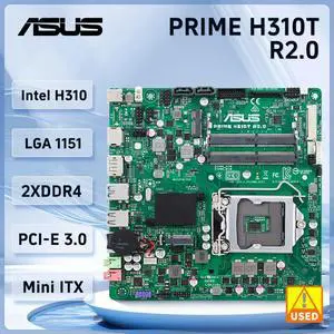 PRIME H310T R2.0 Motherboard H310 DDR4 32GB support for 9th/8th Gen Core cpu USB 3.1 HDMI Mini ITX PRIME H310T R2.0 Motherboard H310 DDR4 32GB support for 9th/8th Gen Core cpu USB 3.1 HDMI Mini ITX