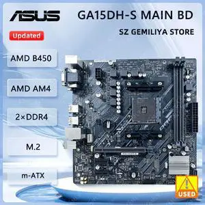 B450M B450 Motherboard GA15DHS MAIN BD AM4 Support Ryzen 5 5600G 5700 5300G 5700 3900 1500 CPUs DDR4 32GB M.2 ATX B450M B450 Motherboard GA15DHS MAIN BD AM4 Support Ryzen 5 5600G 5700 5300G 5700 3900 1500 CPUs DDR4 32GB M.2 ATX