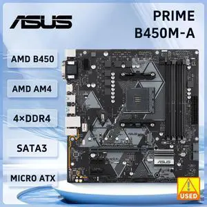 PRIME B450M-A Motherboard B450 B450M Motherboard Socket AM4 DDR4 support Ryzen 5 5600 5700 4300G 1600 cpu M.2 Micro ATX PRIME B450M-A Motherboard B450 B450M Motherboard Socket AM4 DDR4 support Ryzen 5 5600 5700 4300G 1600 cpu M.2 Micro ATX