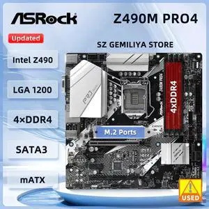 Z490M Pro4 Motherboard DDR4 LGA 1200 Z490 PCIe 3.0 M.2 128GB support i9-10900 i5-10500 i9-10900 i5-10600 i5-10400 Z490M Pro4 Motherboard DDR4 LGA 1200 Z490 PCIe 3.0 M.2 128GB support i9-10900 i5-10500 i9-10900 i5-10600 i5-10400
