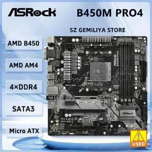 B450M B450 Motherboard B450M PRO4 AM4 support Ryzen 5 5600G 5700 5300G 5700 3900 1500 cpus DDR4 64GB M.2 ATX B450M B450 Motherboard B450M PRO4 AM4 support Ryzen 5 5600G 5700 5300G 5700 3900 1500 cpus DDR4 64GB M.2 ATX