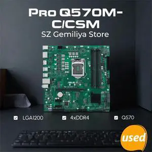 Pro Q570M-C/CSM Motherboard LGA1200 Q570 2XDP support i3-10100 11700 10105 cpu TPM 2.0 DDR4 128GB M.2 mATX BIOS COM Pro Q570M-C/CSM Motherboard LGA1200 Q570 2XDP support i3-10100 11700 10105 cpu TPM 2.0 DDR4 128GB M.2 mATX BIOS COM