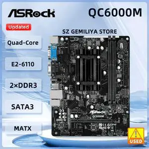 QC6000M Motherboard FT3b Beema E2-6110 Quad-Core APU DDR3 32GB 1600 USB 3.2 Micro ATX QC6000M Motherboard FT3b Beema E2-6110 Quad-Core APU DDR3 32GB 1600 USB 3.2 Micro ATX