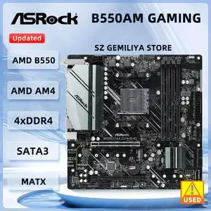 B550AM GAMING Motherboard B550M AM4 DDR4 64GB Micro ATX M.2 support Ryzen 5500 5600 5300G 3950 4700 5700 cpuMicro ATX B550AM GAMING Motherboard B550M AM4 DDR4 64GB Micro ATX M.2 support Ryzen 5500 5600 5300G 3950 4700 5700 cpuMicro ATX