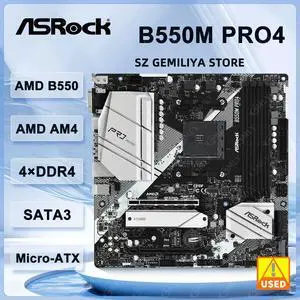 B550M Pro4 Motherboard Socket AM4 B550 support Ryzen 5 5600 4500 3200G 3600 5700X cpu DDR4 128GB NVMe SSD Micro ATX B550M Pro4 Motherboard Socket AM4 B550 support Ryzen 5 5600 4500 3200G 3600 5700X cpu DDR4 128GB NVMe SSD Micro ATX