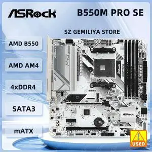 B550M PRO SE Motherboard AM4 PRO565 128GB DDR4 M.2 Micro ATX support Ryzen 5800 3400 3700 5600 5500 cpu B550M PRO SE Motherboard AM4 PRO565 128GB DDR4 M.2 Micro ATX support Ryzen 5800 3400 3700 5600 5500 cpu