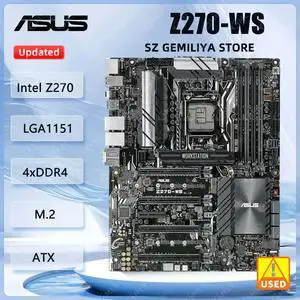 Z270-WS Server motherboard ntel Z270 LGA 1151 DDR4 3866MHz ATX support Core i3-6320 6400 7600 7700 G4560 6100 cpu Z270-WS Server motherboard ntel Z270 LGA 1151 DDR4 3866MHz ATX support Core i3-6320 6400 7600 7700 G4560 6100 cpu