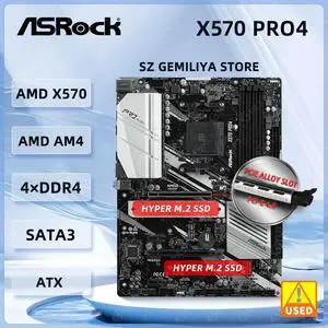 X570 Motherboard X570 Pro4 AM4 DDR4 128GB 2x Hyper M.2 support 5600 4100 1600 5700 5900 3200 cpu ATX X570 Motherboard X570 Pro4 AM4 DDR4 128GB 2x Hyper M.2 support 5600 4100 1600 5700 5900 3200 cpu ATX