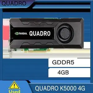 Quadro K5000 4GB DDR5 PCI-e Graphics Card Professional Graphics Card 2x DisplayPort, 2x DVI K5000 4G 706 MHz Quadro K5000 4GB DDR5 PCI-e Graphics Card Professional Graphics Card 2x DisplayPort, 2x DVI K5000 4G 706 MHz