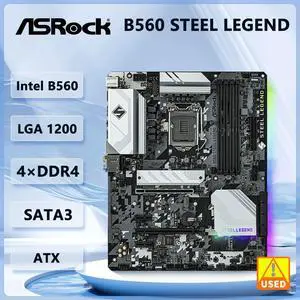 B560 STEEL LEGEND Motherboard B560 LGA 1200 128GB DDR4 M.2 support i7-11700K i5-11400 i9-10900F i5-10400 i5-11600 B560 STEEL LEGEND Motherboard B560 LGA 1200 128GB DDR4 M.2 support i7-11700K i5-11400 i9-10900F i5-10400 i5-11600