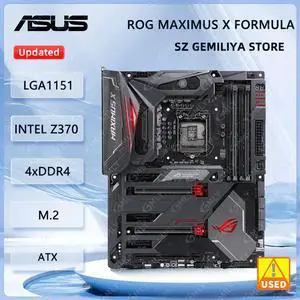 ROG MAXIMUS X FORMULA Motherboard Z370 LGA 1151 DDR4 64GB M.2 ATX support Core 9300 8100 9400 9600T 8400 cpu ROG MAXIMUS X FORMULA Motherboard Z370 LGA 1151 DDR4 64GB M.2 ATX support Core 9300 8100 9400 9600T 8400 cpu