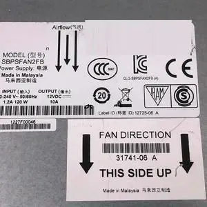 SBPSFAN2FB 31741-06 For SB5800-08A Optical Switch AC Power Supply Tested SBPSFAN2FB 31741-06 For SB5800-08A Optical Switch AC Power Supply Tested