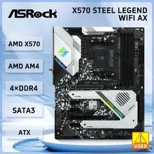 X570 Motherboard X570 STEEL LEGEND AX AM4 support Ryzen 5 5600 Ryzen 5900 Ryzen 3200 Ryzen 5700 cpu M.2 X570 Motherboard X570 STEEL LEGEND AX AM4 support Ryzen 5 5600 Ryzen 5900 Ryzen 3200 Ryzen 5700 cpu M.2