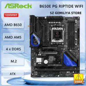 B650E PG Riptide Motherboard B650 Socket AM5 ATX M.2 Wi-Fi 6E support Ryzen 7 9700X Ryzen 5 PRO 8500 7 7700 B650E PG Riptide Motherboard B650 Socket AM5 ATX M.2 Wi-Fi 6E support Ryzen 7 9700X Ryzen 5 PRO 8500 7 7700