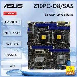 Z10PC-D8/SAS Server Motherboard C612 LGA 2011-3 DDR4 512GB USB 3.1 Gen1 10×SATA III support Xeon E5-2600 V3/V4 cpu Z10PC-D8/SAS Server Motherboard C612 LGA 2011-3 DDR4 512GB USB 3.1 Gen1 10×SATA III support Xeon E5-2600 V3/V4 cpu