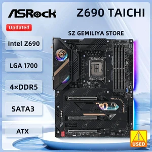 Z690 TAICHI Motherboard Z690 LGA1700 DDR5 192GB PCIe 5.0 M.2 NVMe SSD support i9-14900F i5-12600i5-14400 13500 cpu Z690 TAICHI Motherboard Z690 LGA1700 DDR5 192GB PCIe 5.0 M.2 NVMe SSD support i9-14900F i5-12600i5-14400 13500 cpu