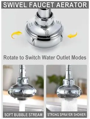 UFO-Shaped 360° Swivel Kitchen Faucet Extender,Anti-Splash Dual-Function Kitchen Faucet Sprayer Attachment Shower Head UFO-Shaped 360° Swivel Kitchen Faucet Extender,Anti-Splash Dual-Function Kitchen Faucet Sprayer Attachment Shower Head