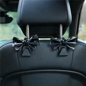 6pcs Multifunctional Backseat Hooks Car Interior Bag Hooks Cute Bow Shape 6pcs Multifunctional Backseat Hooks Car Interior Bag Hooks Cute Bow Shape