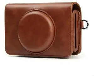 2025 Vintage PU Leather Camera for Case Protective Camera Bag with Strap Replacement for C210R Mini Shot 2 Camera 2025 Vintage PU Leather Camera for Case Protective Camera Bag with Strap Replacement for C210R Mini Shot 2 Camera