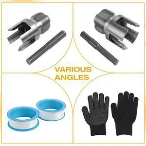 2PCS PVC Pipe Threading Tool Integrated Internal & External Pipe Threading Tool for 1/2'', 3/4'' Dies for Electric Drill 2PCS PVC Pipe Threading Tool Integrated Internal & External Pipe Threading Tool for 1/2'', 3/4'' Dies for Electric Drill