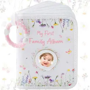 Baby Photo Album with Safe Mirror Holds 17 4 X 6 Photos Family Album Picture Book for Toddler Kids Baby Shower Baby Photo Album with Safe Mirror Holds 17 4 X 6 Photos Family Album Picture Book for Toddler Kids Baby Shower