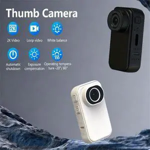 Display Screen Action Camera with Stand 2K HD IP65 Waterproof with Long Life for Outdoor Sports White Display Screen Action Camera with Stand 2K HD IP65 Waterproof with Long Life for Outdoor Sports White