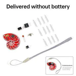 DIY LED Seashell Design SMD SMT Electronic Kit With Lanyard for Soldering Practice Learning DIY Gifts Electronic Kit DIY LED Seashell Design SMD SMT Electronic Kit With Lanyard for Soldering Practice Learning DIY Gifts Electronic Kit