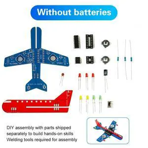 DIY Electronic Kit LED Flow Light Aircraft Model Kit DIY Electronic Welding Practice Kit Electronic Science Assembly Kit DIY Electronic Kit LED Flow Light Aircraft Model Kit DIY Electronic Welding Practice Kit Electronic Science Assembly Kit