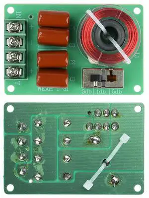 100W Hifi Treble Tweeter Frequency Divider Multi-Band Sound Adjustment Car Stereo DIY Audio Crossover Filters for Home and Car 100W Hifi Treble Tweeter Frequency Divider Multi-Band Sound Adjustment Car Stereo DIY Audio Crossover Filters for Home and Car