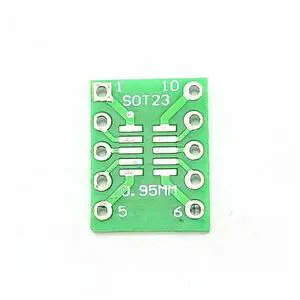 10PCS MSOP10 SOT23 UAMX SMT to DIP adapter board 0.5/0.95mm 10PCS MSOP10 SOT23 UAMX SMT to DIP adapter board 0.5/0.95mm
