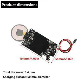 DC10-24V 20W Charger Transmitter Module Circuit Board for Qi Standard PCBA DIY Electronic Kit Accessories DC10-24V 20W Charger Transmitter Module Circuit Board for Qi Standard PCBA DIY Electronic Kit Accessories