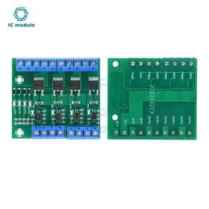 DC 3.7V~27V Optocoupler Isolated Driver Module 4 Channel MOS Tube FET Pulse Trigger Switch Controller Board for Motor LED Light DC 3.7V~27V Optocoupler Isolated Driver Module 4 Channel MOS Tube FET Pulse Trigger Switch Controller Board for Motor LED Light