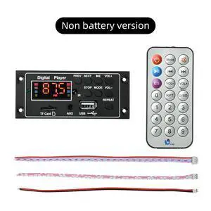 Bluetooth 5.0 MP3 Audio Decoder Module LED Display USB TF Card Reader FM Radio Compatible with DIY Speaker System Bluetooth 5.0 MP3 Audio Decoder Module LED Display USB TF Card Reader FM Radio Compatible with DIY Speaker System