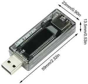USB Charger Module LCD Display Tester Voltmeter Ammeter Current Voltage Tester Capacity Detector USB Charger Module LCD Display Tester Voltmeter Ammeter Current Voltage Tester Capacity Detector
