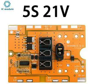 BMS 5S 20A 21V Li-ion Charge Board NTC Temperature Protection For Electric Tools BMS 5S 20A 21V Li-ion Charge Board NTC Temperature Protection For Electric Tools
