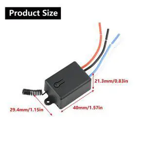 20A DC 5.5-24V 433MHz RF Remote Control Switch 1CH Relay Module Receiver Transmitters ON OFF Remote Controller Electronic Kit 20A DC 5.5-24V 433MHz RF Remote Control Switch 1CH Relay Module Receiver Transmitters ON OFF Remote Controller Electronic Kit