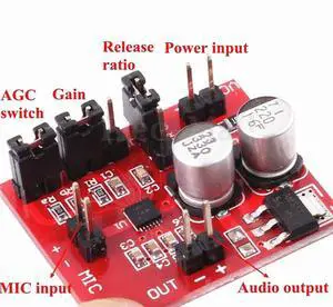 diymore MAX9814 Electret Microphone Amplifier Module With AGC Function DC 3.6-12V Volume Control Audio Board for diymore MAX9814 Electret Microphone Amplifier Module With AGC Function DC 3.6-12V Volume Control Audio Board for