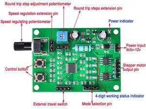 DC5V-12V Micro Stepper Motor Drive Board Motor Drive Control Board 2-phase 4-wire 4-phase 5-wire Deceleration Stepper Motor DIY DC5V-12V Micro Stepper Motor Drive Board Motor Drive Control Board 2-phase 4-wire 4-phase 5-wire Deceleration Stepper Motor DIY