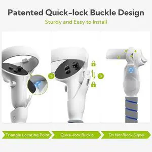 Handle Attachments for Controller VR Tag Long Arms Grips for Meta Beat Saber Golf Games Gray Handle Attachments for Controller VR Tag Long Arms Grips for Meta Beat Saber Golf Games Gray