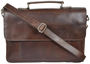 Full Grain Leather Messenger Bag Laptop Bag Vintage Briefcase Bag For Office College with Adjustable Shoulder Strap Handcrafted with Multiple Compartments Fits 15.6 Inch Laptop Full Grain Leather Messenger Bag Laptop Bag Vintage Briefcase Bag For Office College with Adjustable Shoulder Strap Handcrafted with Multiple Compartments Fits 15.6 Inch Laptop