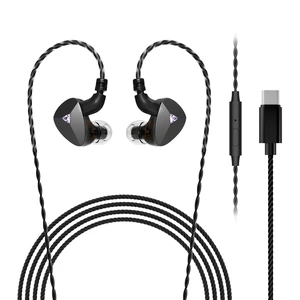 KEPAICHI USB C IEM Earphones with DAC Chip, HiFi Wired Earbuds with Dual Magnetic Dynamic Drivers, 0.78mm 2-Pin Detachable Cable, HD Mic in Ear Monitor Headphones for Music Gaming Singers & Drummers KEPAICHI USB C IEM Earphones with DAC Chip, HiFi Wired Earbuds with Dual Magnetic Dynamic Drivers, 0.78mm 2-Pin Detachable Cable, HD Mic in Ear Monitor Headphones for Music Gaming Singers & Drummers