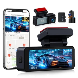 SIXTOP 4K Dash Cam Front and Rear, Built-in GPS & WiFi Dual Dash Camera for Cars 64G Card Included, 4K+1080P 3.16'' IPS Screen, Night Vision, G-Sensor, Loop Recording & 24H Parking Mode Wide Angle SIXTOP 4K Dash Cam Front and Rear, Built-in GPS & WiFi Dual Dash Camera for Cars 64G Card Included, 4K+1080P 3.16'' IPS Screen, Night Vision, G-Sensor, Loop Recording & 24H Parking Mode Wide Angle