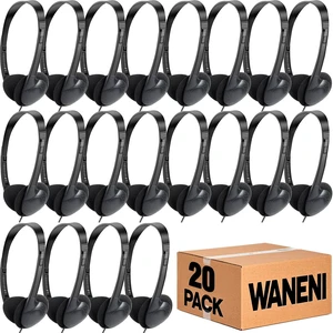 Waneni Kids Headphones Bulk 20 Pack for School Classroom Students Children Toddler Boys Girls Teen Adults Waneni Kids Headphones Bulk 20 Pack for School Classroom Students Children Toddler Boys Girls Teen Adults