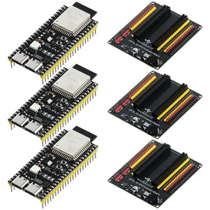 3PCS ESP32 S3 Development Board with Power Supply Expansion Board, 240MHz Dual-Core Processor N16R8 Module with 44Pin Breakout Board GPIO 1 into 2, for Arduino 3PCS ESP32 S3 Development Board with Power Supply Expansion Board, 240MHz Dual-Core Processor N16R8 Module with 44Pin Breakout Board GPIO 1 into 2, for Arduino