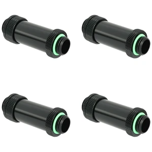 Barrow G1/4" Water Cooling Fittings, Male to Male Extension Fittings (41-69MM) for SLI, Adjustable Aqua Link Pipe, Metal Telescopic Connectors for Water Cooling Systems (Black,4Pcs) Barrow G1/4" Water Cooling Fittings, Male to Male Extension Fittings (41-69MM) for SLI, Adjustable Aqua Link Pipe, Metal Telescopic Connectors for Water Cooling Systems (Black,4Pcs)