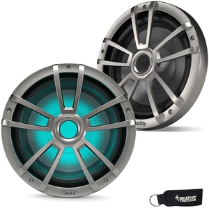 Infinity Marine Bundle - Two Infinity 1022MLT Marine 10 Inch Marine RGB LED Subwoofer - Titanium Infinity Marine Bundle - Two Infinity 1022MLT Marine 10 Inch Marine RGB LED Subwoofer - Titanium