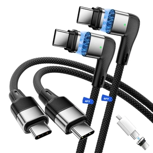 USB C to USB C Magnetic Charging Cable 240W Right Angle USB C Cable 4FT+6FT USB C to USB C Magnetic Charging Cable 240W Right Angle USB C Cable 4FT+6FT